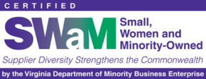 A logo for the department of minority business.